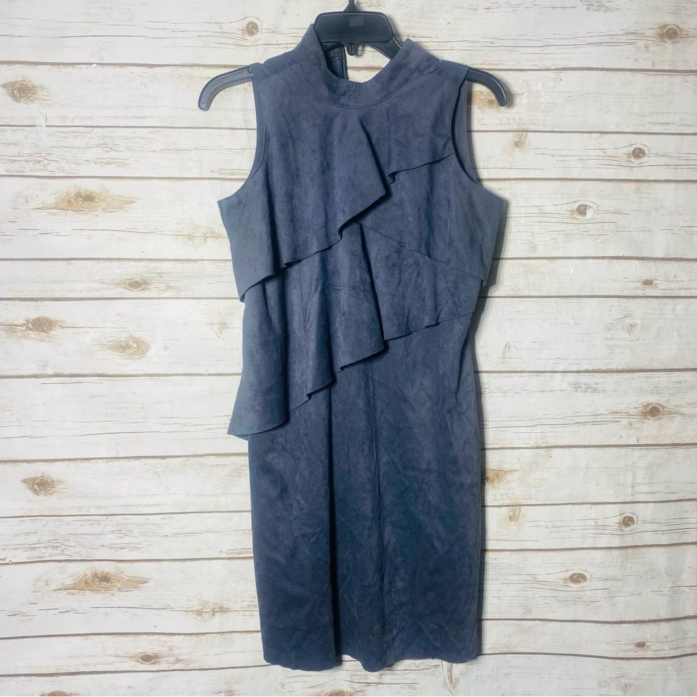 Mud Pie Women's Gray  Sleeveless‎ Layered Mini Dress Size S